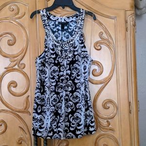 INC Keyhole Sleeveless Top